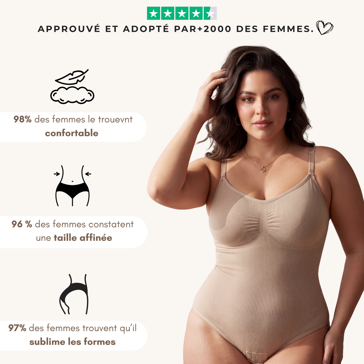 Body culotte effet gainant